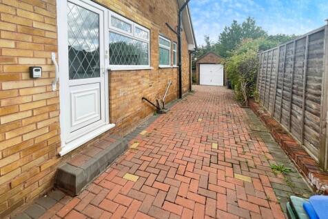 Driveway and detached garage