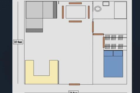 1 Bed Layout