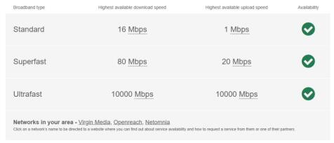 broadband pembury