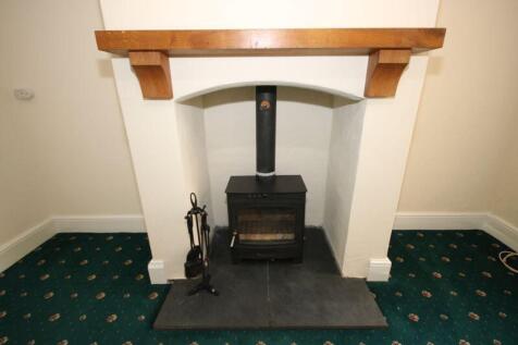 Wood Burner in Dining Room