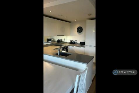 Open Kitchen Fully Fitted With White Goods