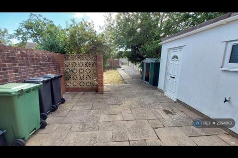 Rear Garden With Bike Shed