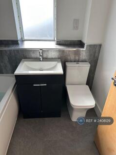 Bathroom Sink Unit With Toilet. 