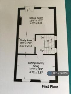 1st Floor Plan Sitting Room/Snug