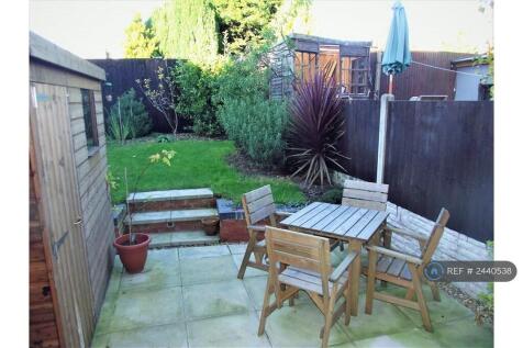 Rear Garden With Secure Shed
