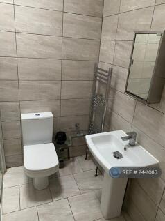Bathroom With Velux Windows (With Curtains)