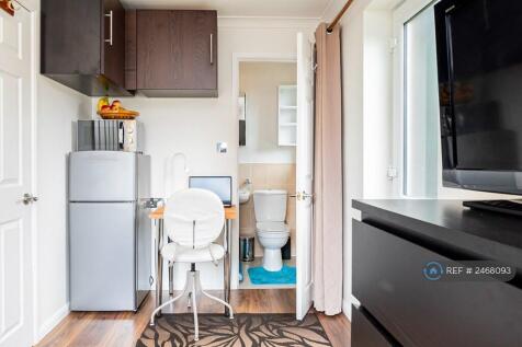 Fridge, Desk, Table, Microwave Oven