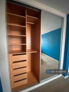 Wardrobes In Master Bedroom - Now Painted White 