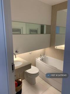 Bathroom With Stand Alone Rain Shower