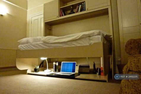 Bed Open Showing Desk