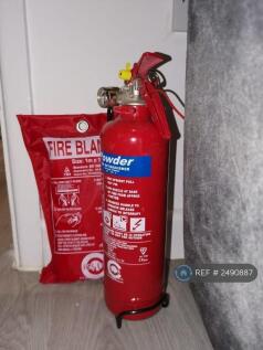 Fire Extinguisher And Fire Blanket
