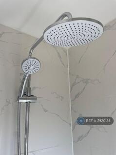 Rainfall Shower Head In New Ensuite Bathroom