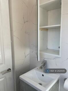 2 Large Built In Cabinets In Bathroom
