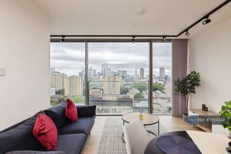 Living Room With City View
