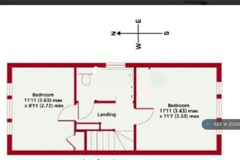 Bathroom Between Both Bedrooms With Walk In Shower