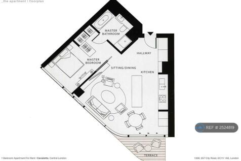 Floor Plan 659 Sqft