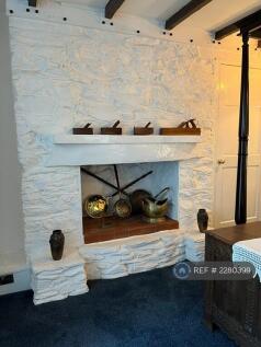 Stone Fireplace Feature