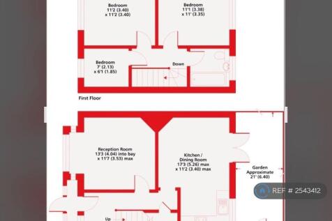 Floor Plan Showing 3rd Bedroom As 2nd Reception