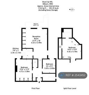 Floorplan Showing Good-Sized Rooms