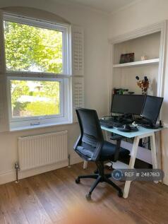Workspace In Large Double Bedroom