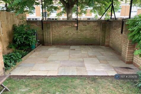 Garden, With Patio, Grass, And Shed. 
