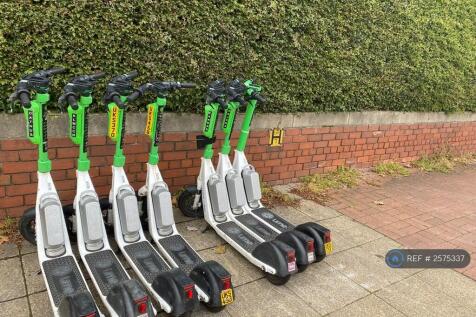 e-Scooters For Hire Outside 