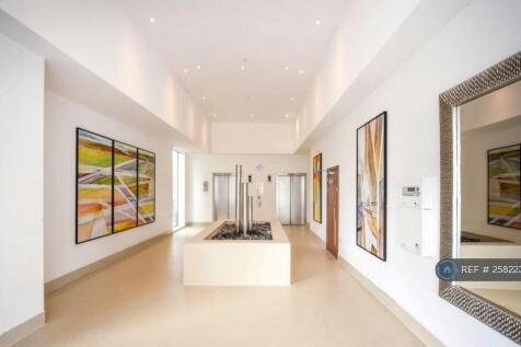 Building Hall Way With Water Fountain