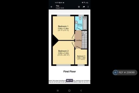 Floor Plan 1st Floor - 3 Bedrooms