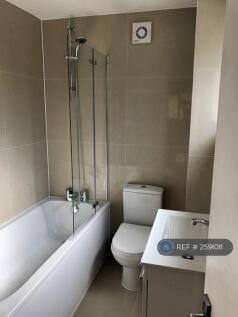 Bathroom With Shower In The Bath