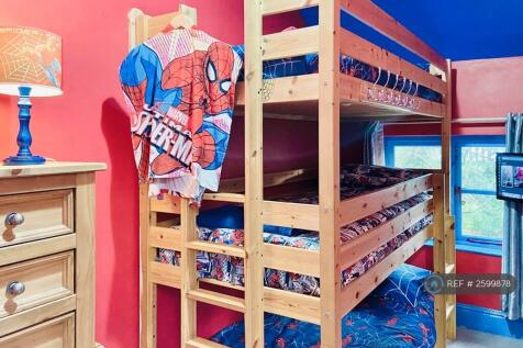 Spiderman Bedroom With Triple Bunk