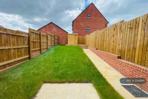 View Of Rear Garden With Shed From Lounge