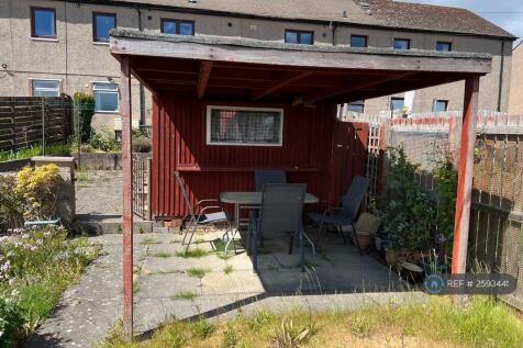 Garden Shed &amp; Covered Outdoor Seating Area