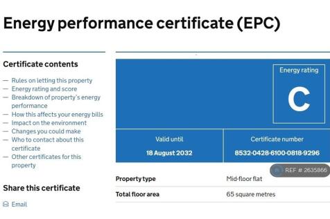 Epc c - Very Good Efficiency 