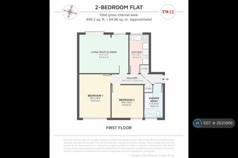 Floor Plan - Large Flat 65m2 