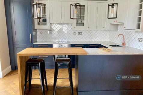 Open Plan Kitchen Dining With Bar Stools