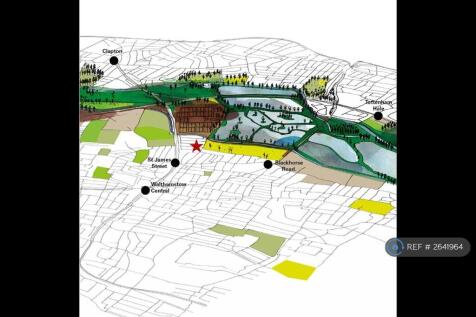 Map Showing Nearby Green Spaces