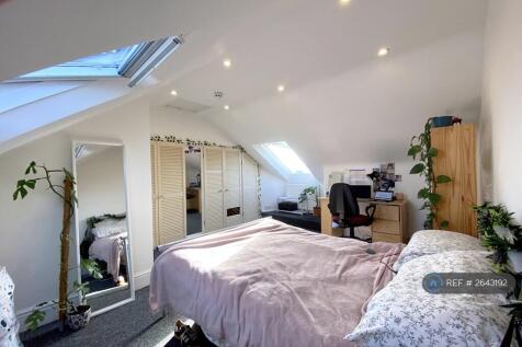 Attic Bedroom Wide Angle View