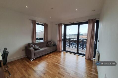 Living Room With Open Plan Kitchen