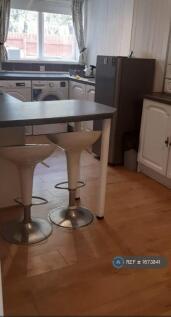 Kitchen With As New w/m, Dryer, Fridge/Freezer 