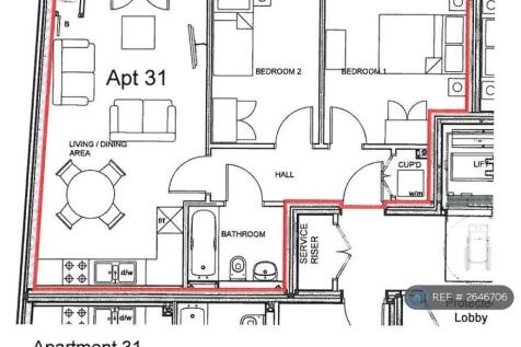 Floorplan (2b, 1b)