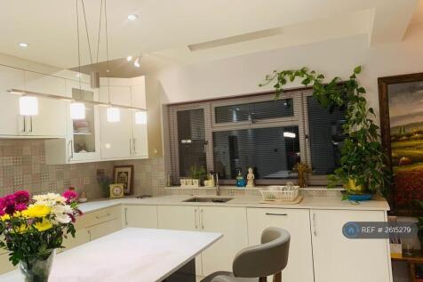 Large Kitchen With Built-In Applicances