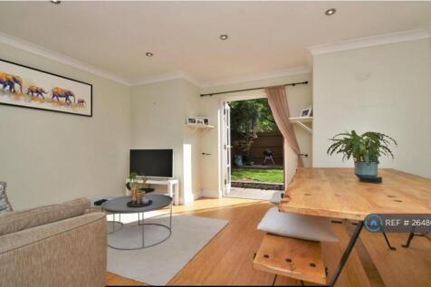 Living Room With French Doors To Garden