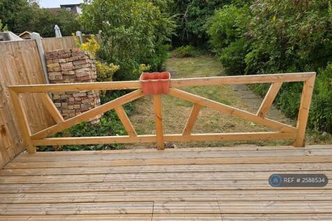 South Facing Rear Garden With Decking Area