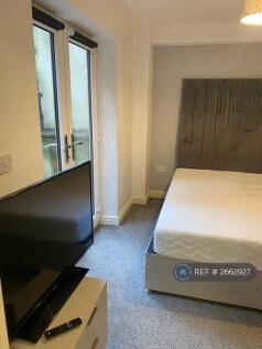 Double Bed And Patio Door