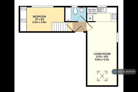 Floor Plan - 472 Sq.Ft