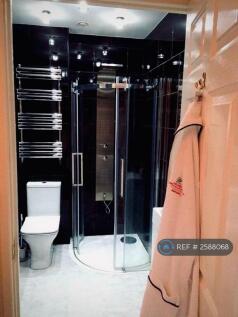 Modern Bathroom With Power Shower Next Door