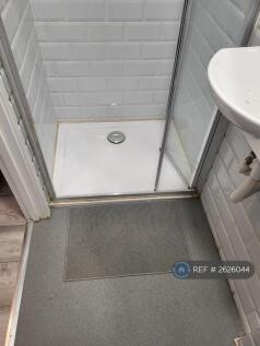 Shower Within Toilet Sink And Built In Cupboard 