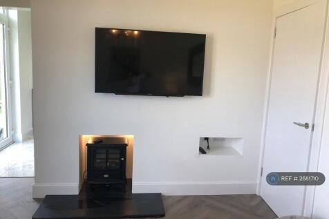 Feature Fireplace And Sony Smart Flatscreen Tv