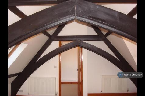 Exposed Beams, Door Leading To Bedroom
