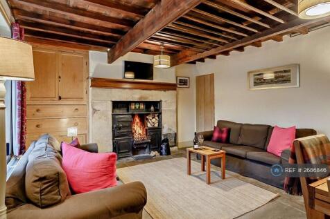 Living Room With Open Log Fire